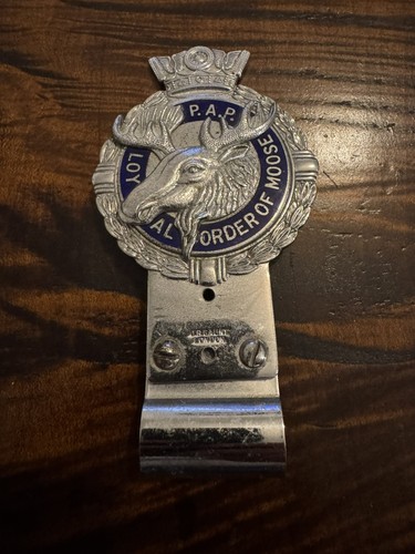 Vintage car grille badge - car,
