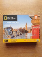 National Geographic London Tower Bridge 3D Puzzle Model Architectural Design
