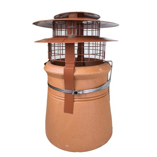 Anti wind rain cap terracotta - anti,
