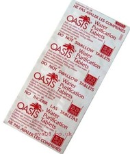 100 Oasis 167mg Emergency Water Purification Tablets Water Rower Aqua Exp 2027