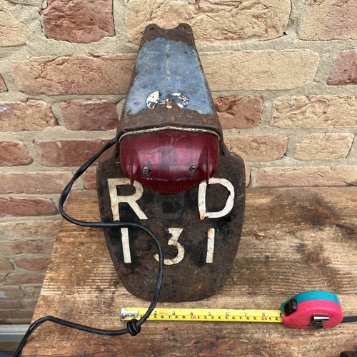 Vintage motorcycle rear number - vintage,