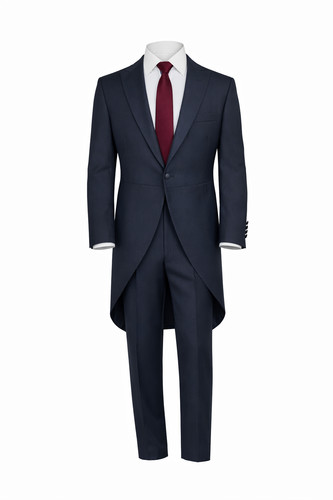 Navy blue tailcoat suit - suit, 2