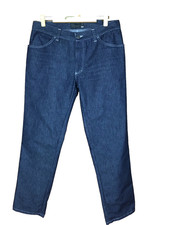 Psycho Cowboy High Waisted Straight Leg Medium Blue Denim Jeans Size Waist 32in