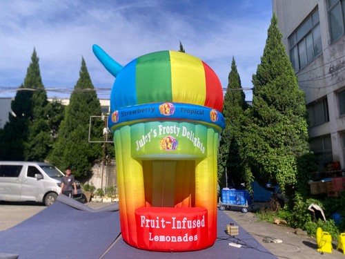 Inflatable sno cone ice - ice, cream