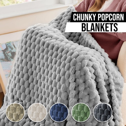 Ribbed waffle blanket - ribbed,