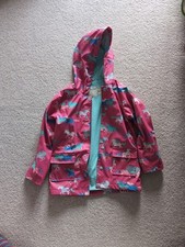 Hatley Girls Pink Unicorn Raincoat Age 8