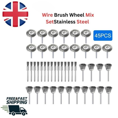 45x wire brush wheel - wire, set