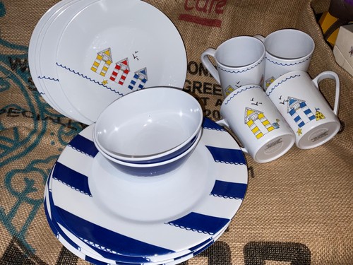 Beach hut melamine - hut, dinner