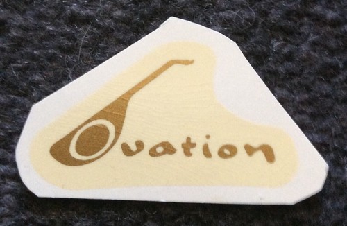 Ovation guitar headstock decal - ovation,