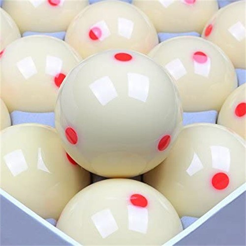 Spotted white solid pool cue - solid,