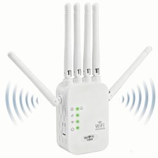 1200Mbps Dual Band WiFi Signal Amplifier Extender Range Repeater Booster UK Plug