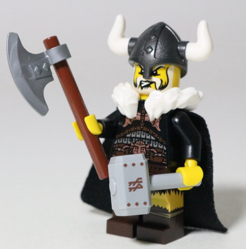 Lego viking king minifigure - viking,