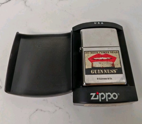 Vintage zippo guinness lighter - zippo,