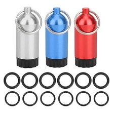 Small Cylinder Storage Bottle with 12 Seal Rings Aluminum Diving Cylinder Tanks