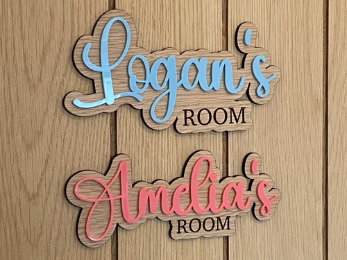 Personalised door name sign - personalised,
