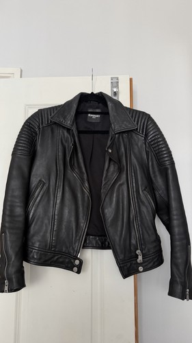 Leather 100 biker jacket - 100%,