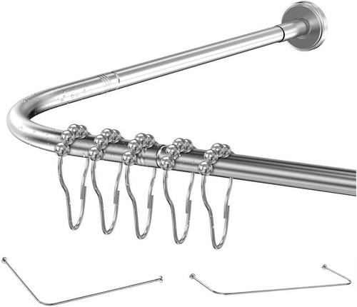 Shower curtain rod shape - shower,