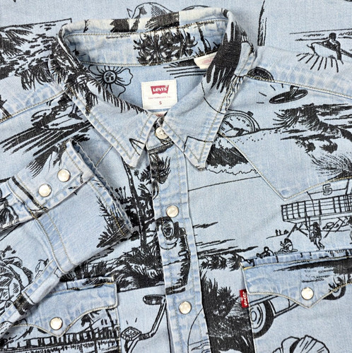 Levi denim western pearl - denim,