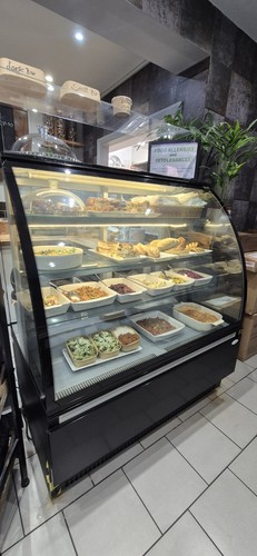 Glass display fridge 120cm - glass,