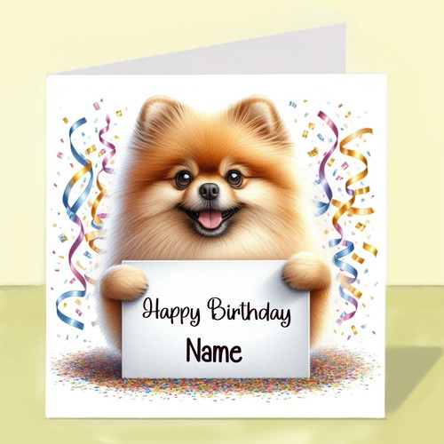 Personalised pomeranian dog - personalised,