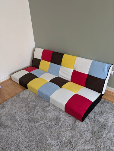 Rainbow patchwork seater - patchwork, 3