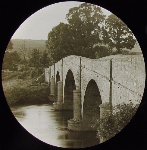 Glass magic lantern slide - glass,