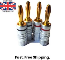 4X Professional Banana Plugs