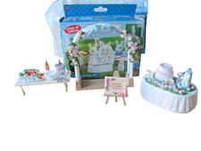Sylvanian Families Wedding Party Set Complete+Box+Dante Bride & Groom & Car