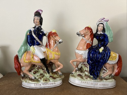 Antique pair staffordshire - antique,