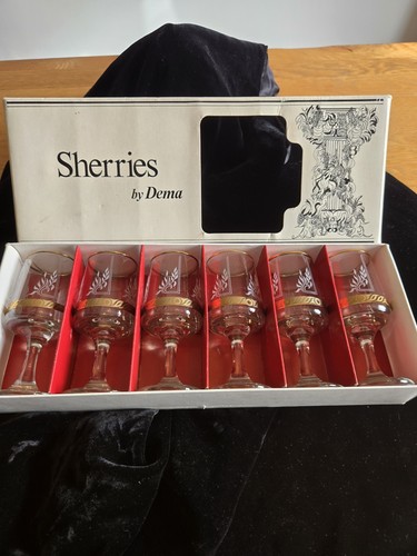 Vintage sherries dema glass - sherries,