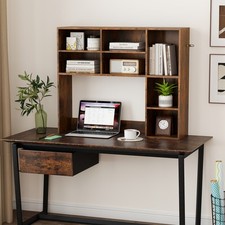Desktop Bookshelf Desk Hutch