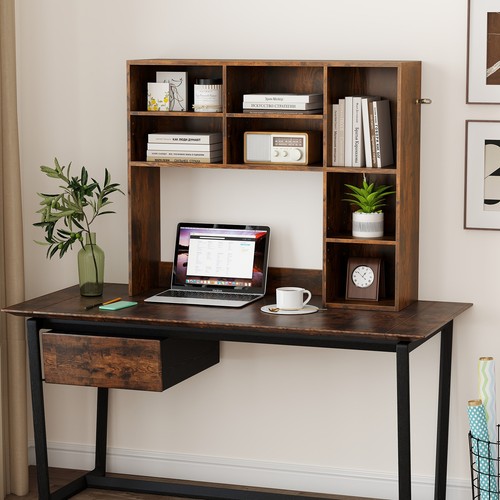 Desktop bookshelf desk hutch - desk,