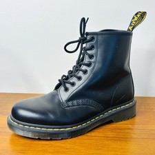 Dr Doc Martens Mens 1460 Combat Boots Black Patent Leather Size 7 UK 9 US 41 EU