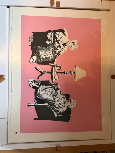 Banksy unsigned grannies - grannies, pow