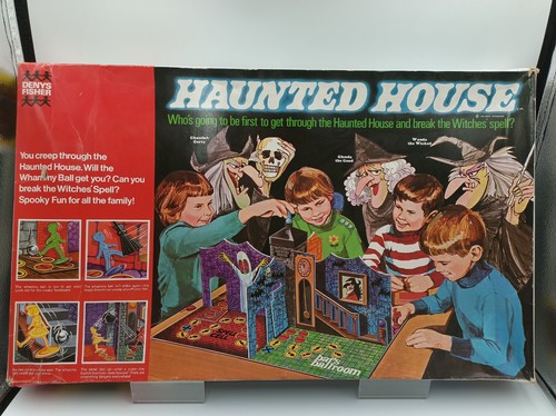 Vintage haunted house - house, board