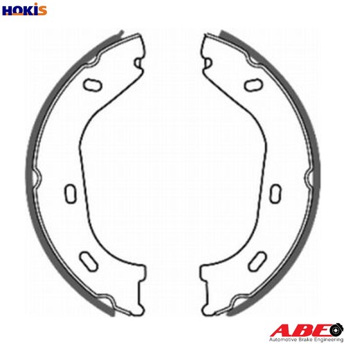 Brake shoe set parking - set,
