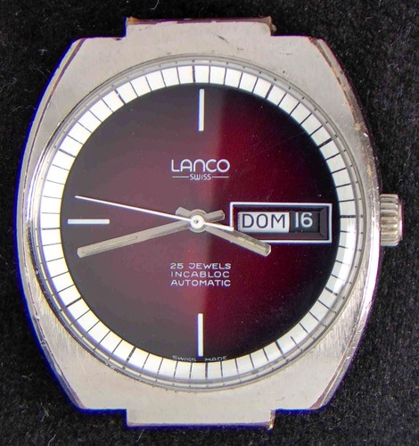 Lanco red wine dial men - lanco, men's