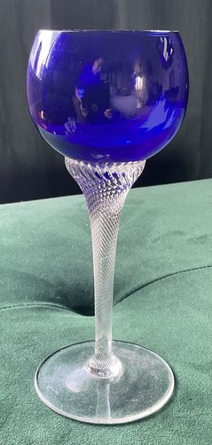 Vintage hand blown - vintage, cobalt