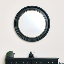 Large Round Black & Gold Wall