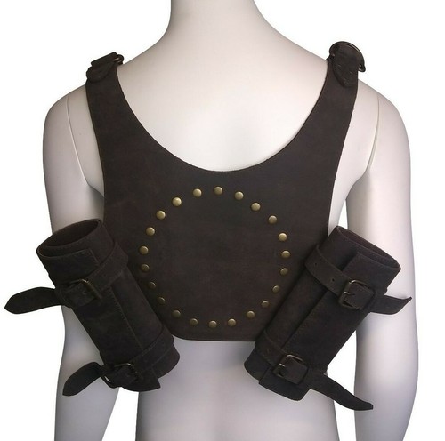 Larp leather back scabbard - larp,