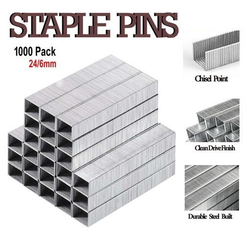 1000x 6mm heavy duty staples - 1000x,