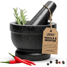 NATURAL GRANITE PESTLE & MORTAR SPICE HERB CRUSHER GRINDER GRINDING PASTE PESTAL
