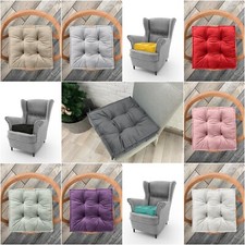 New Velvet Booster Cushions Soft Dining Bedroom Garden Kitchen Chunky Cushions