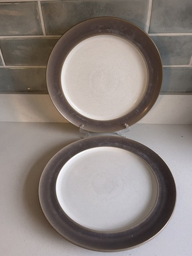 Denby truffle rimmed dinner - truffle,