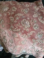 Vintage Remnant  Floral Fabric 55" x 110" Unknown Maker & Material ,crafts Ect