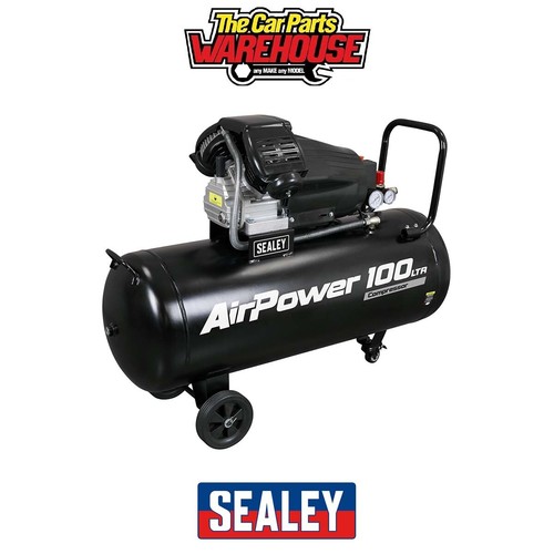 Sealey sac10030va 100l twin - 100l, v-twin