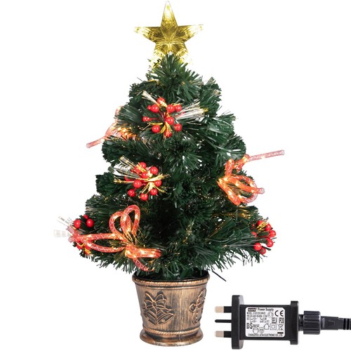 2ft fibre optic christmas tree - fibre,
