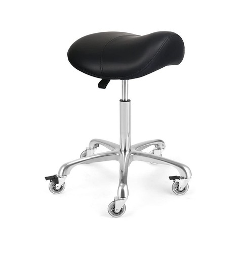 Ergonomic saddle stool with - saddle,