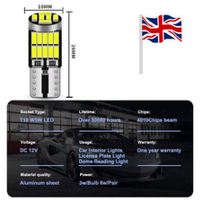 501 T10 Led Bulbs Side Light
