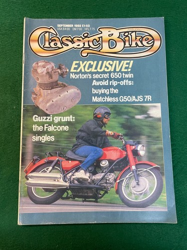 Classic bike sep 1988 - sep, norton